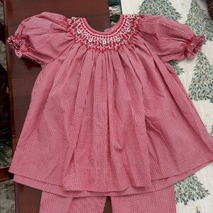 Smocked Christmas outfit